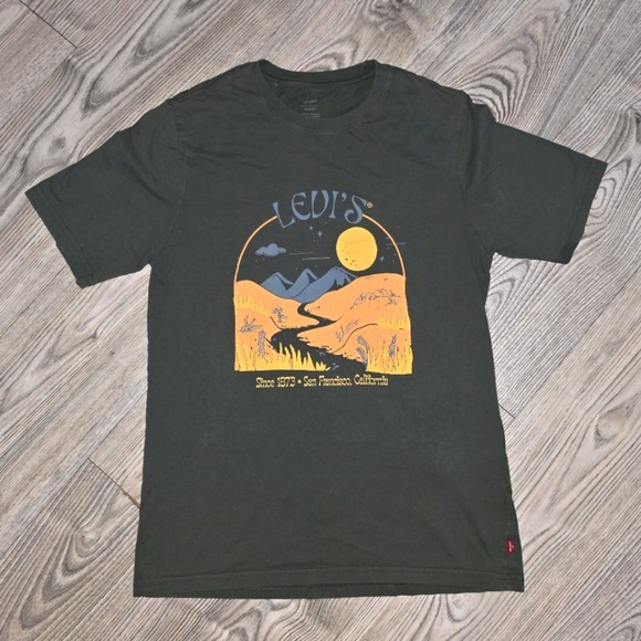 Levi's Other - Green Levi's Relaxed Fit Graphic Tee -Size Small